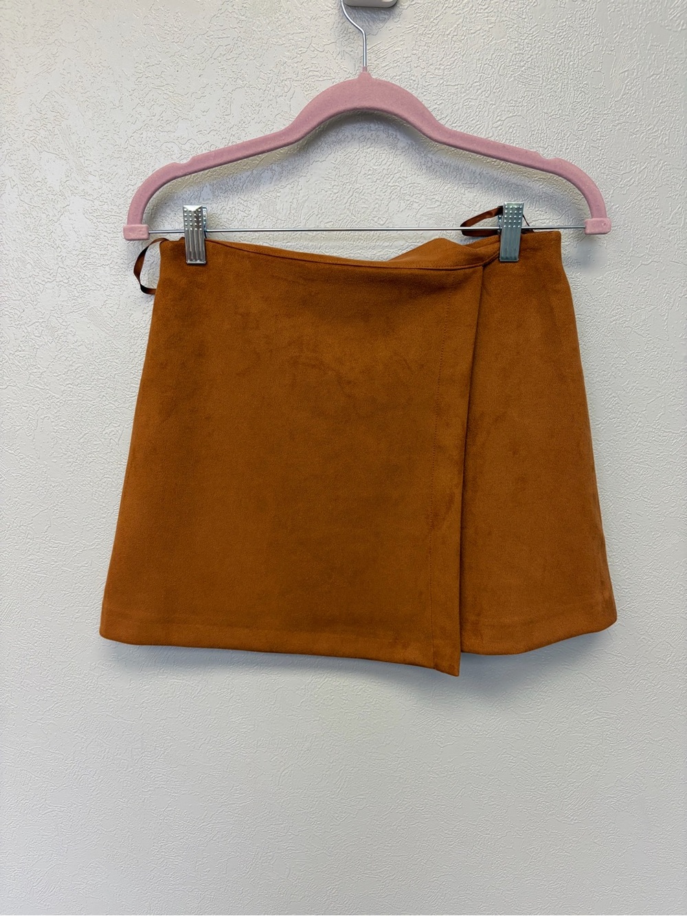 Gianni Bini Rust Brown Suede Mini Skirt